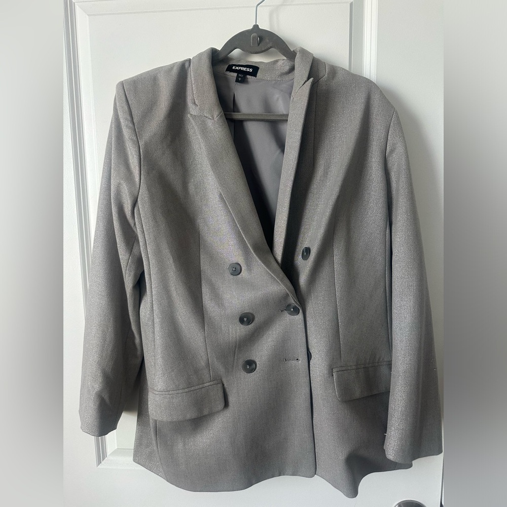 Silver Sparkley Blazer